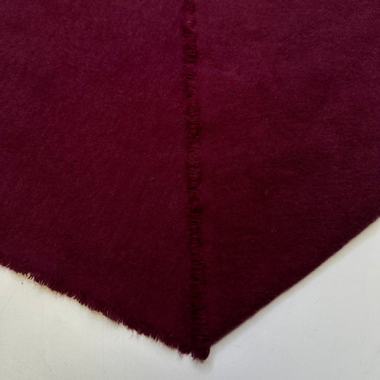 Autumn Is Here - Brushed Cotton Blend Woven - Burgundy - 2.5M Bundle - True Deadstock fabric Fabric by private - Sustainable Textile | FABCYCLE