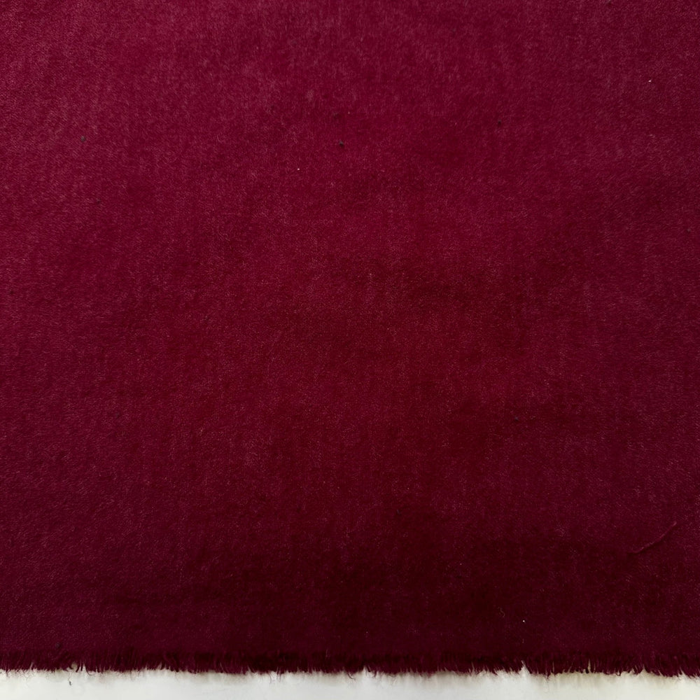 Autumn Is Here - Brushed Cotton Blend Woven - Burgundy - 2.5M Bundle - True Deadstock fabric Fabric by private - Sustainable Textile | FABCYCLE