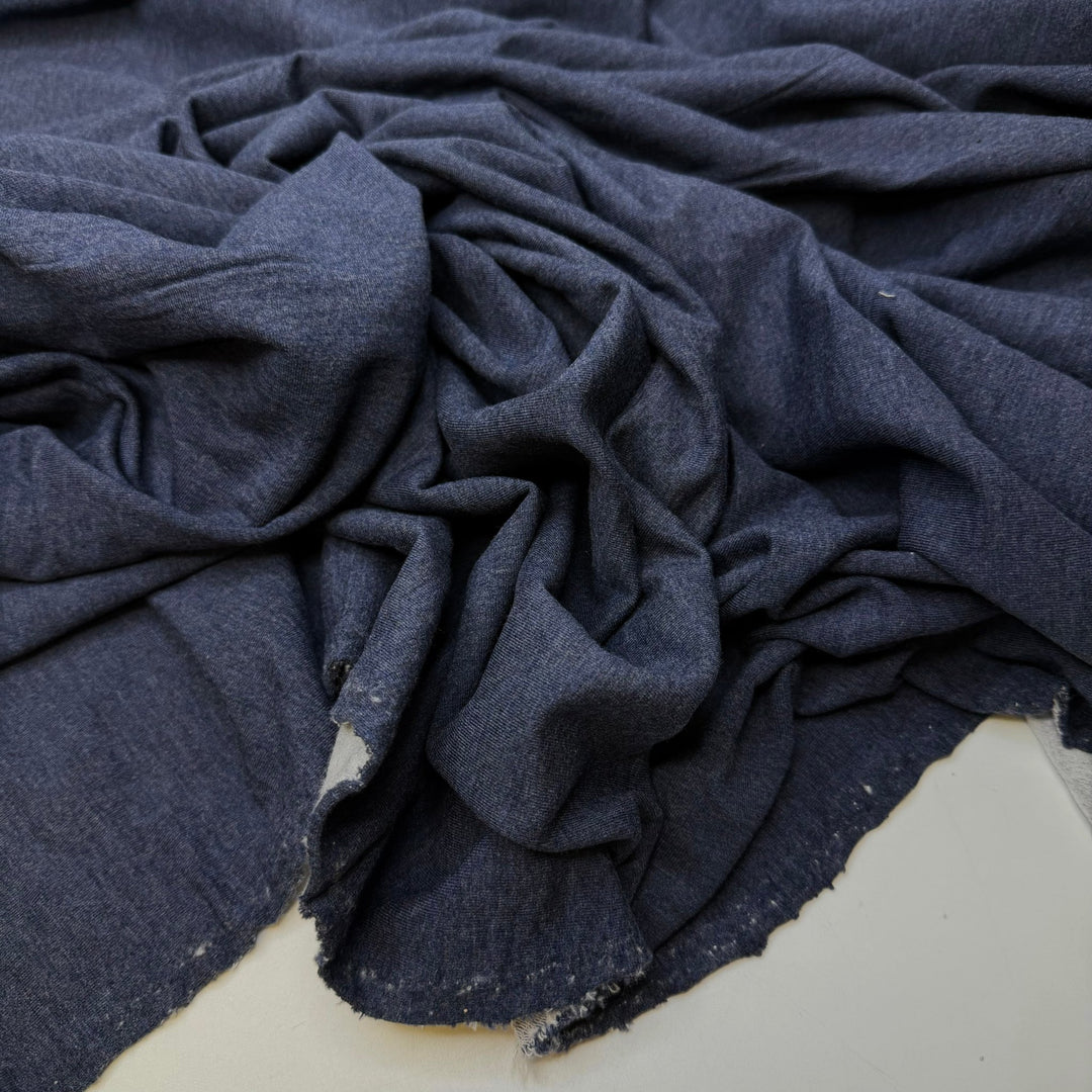 Baby Birds Hatch - Jersey Fleece Bamboo Blend Knit - Light Navy - 0.9M Bundle - True Deadstock fabric Fabric by private - Sustainable Textile | FABCYCLE