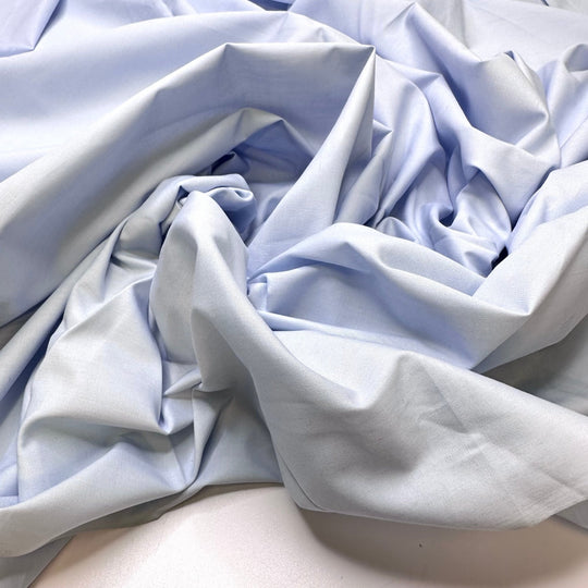 Baby Blue - Cotton Blend Woven - Light Blue - 1.2M Bundle - True Deadstock fabric Fabric by private - Sustainable Textile | FABCYCLE