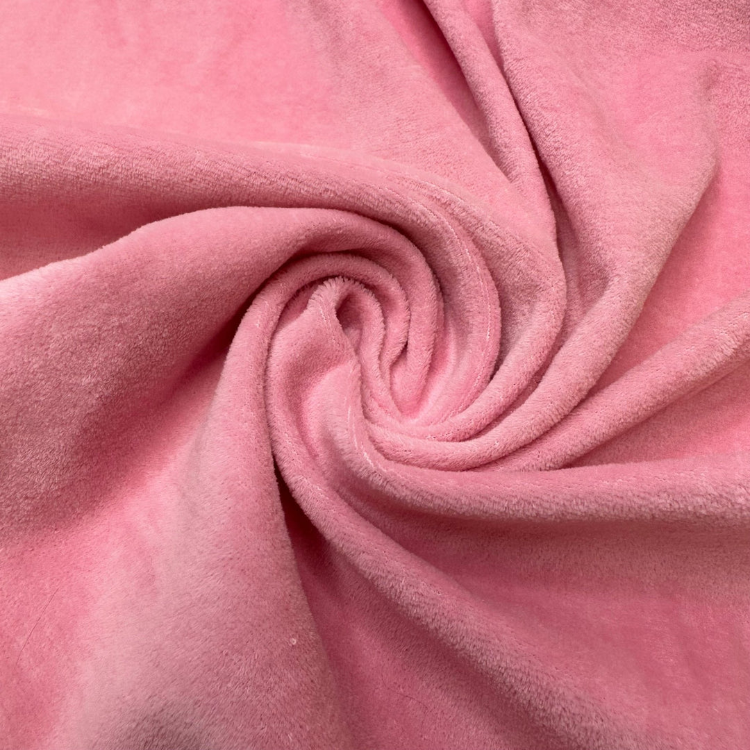 Baby Juicy - Knitted Velour Poly Knit - Light Pink - 1.65M Bundle - True Deadstock fabric Fabric by private - Sustainable Textile | FABCYCLE
