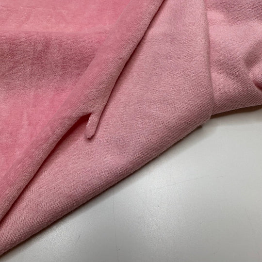 Baby Juicy - Knitted Velour Poly Knit - Light Pink - 1.65M Bundle - True Deadstock fabric Fabric by private - Sustainable Textile | FABCYCLE