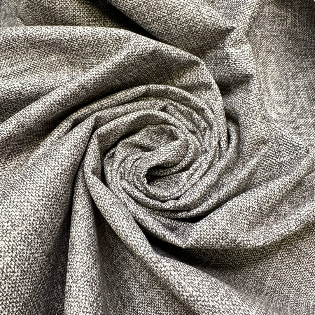 Bachelor Pad Chic - Thin Batting Backing Basket Weave Synthetic Blend Woven - Grey - Bundles - True Deadstock fabric Fabric by private - Sustainable Textile | FABCYCLE