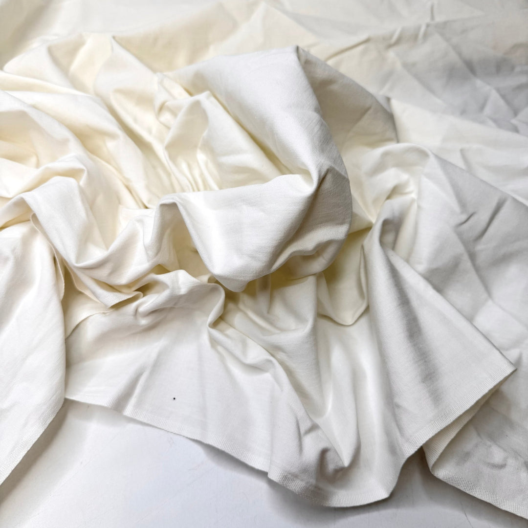 Bag Charms - Cotton Woven - White - 1M Bundle - True Deadstock fabric Fabric by private - Sustainable Textile | FABCYCLE