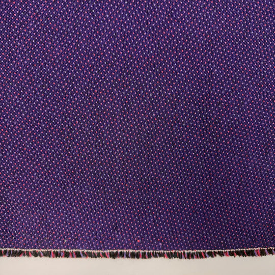 Bag Diva - Low Pile Carpet Acrylic Blend Woven - Dark Purple/Pink Polka Dots - Bundles - True Deadstock fabric Fabric by private - Sustainable Textile | FABCYCLE