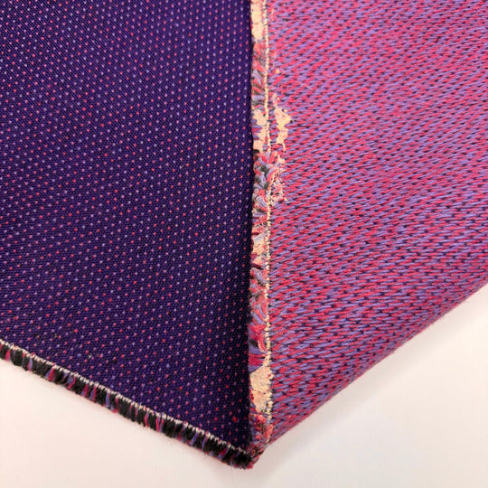 Bag Diva - Low Pile Carpet Acrylic Blend Woven - Dark Purple/Pink Polka Dots - Bundles - True Deadstock fabric Fabric by private - Sustainable Textile | FABCYCLE