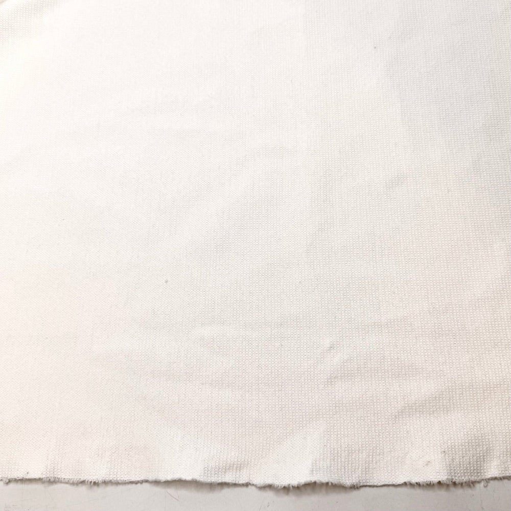 Balcony Garden - Rib Knit Cotton Blend Knit - Light Cream - 2.7M Bundle - True Deadstock fabric Fabric by private - Sustainable Textile | FABCYCLE