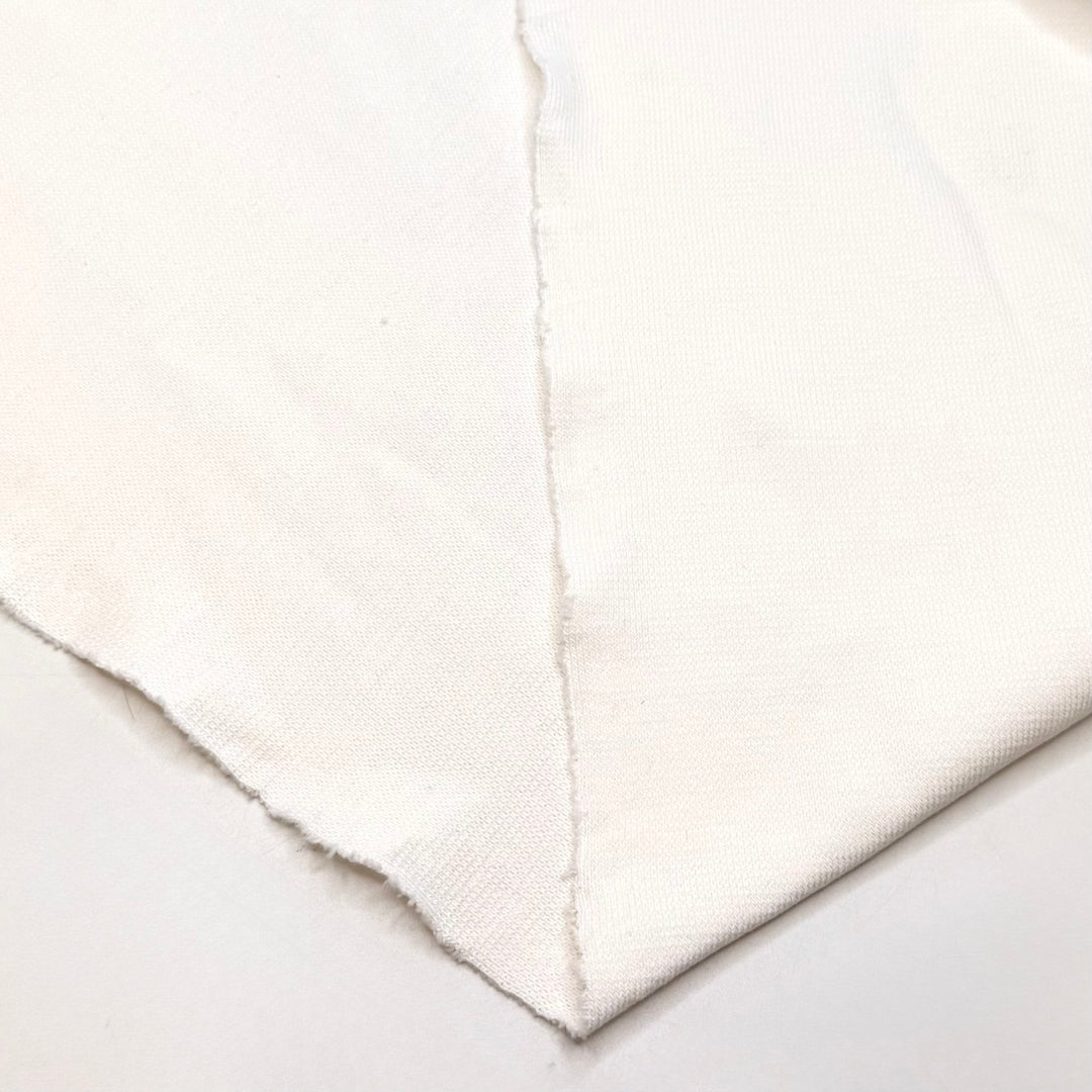 Balcony Garden - Rib Knit Cotton Blend Knit - Light Cream - 2.7M Bundle - True Deadstock fabric Fabric by private - Sustainable Textile | FABCYCLE