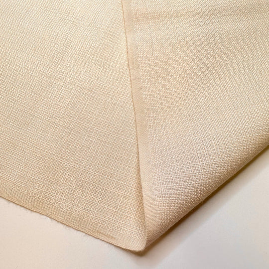 Bald Eagle Sighting - Basket Weave Acrylic Woven - Cream/White - 1.4M Bundle - True Deadstock fabric Fabric by private - Sustainable Textile | FABCYCLE
