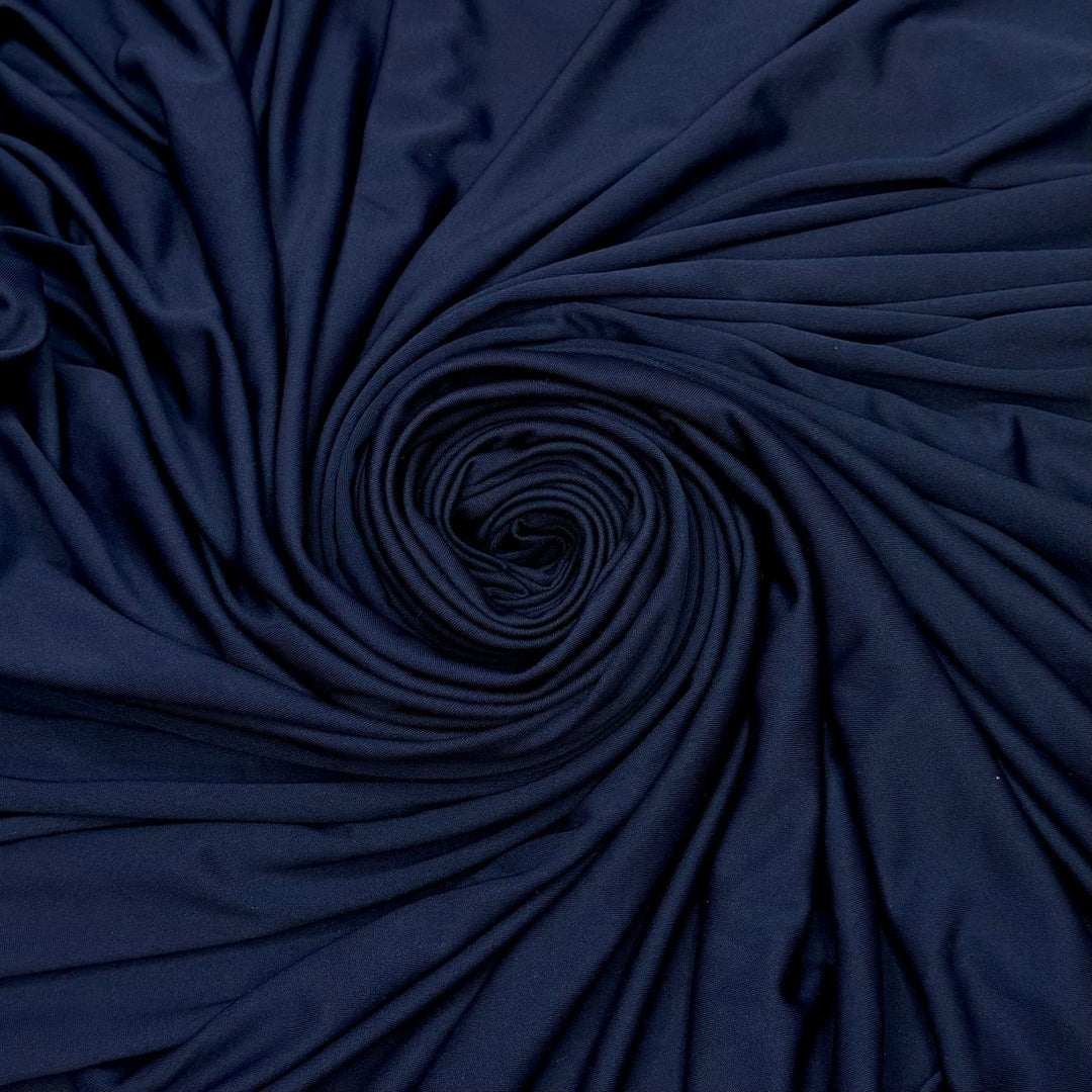 Ballpoint Needle - Jersey Polyester Blend Knit - Navy - 2M Bundle - True Deadstock fabric Fabric by private - Sustainable Textile | FABCYCLE