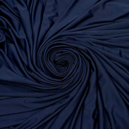 Ballpoint Needle - Jersey Polyester Blend Knit - Navy - 2M Bundle - True Deadstock fabric Fabric by private - Sustainable Textile | FABCYCLE