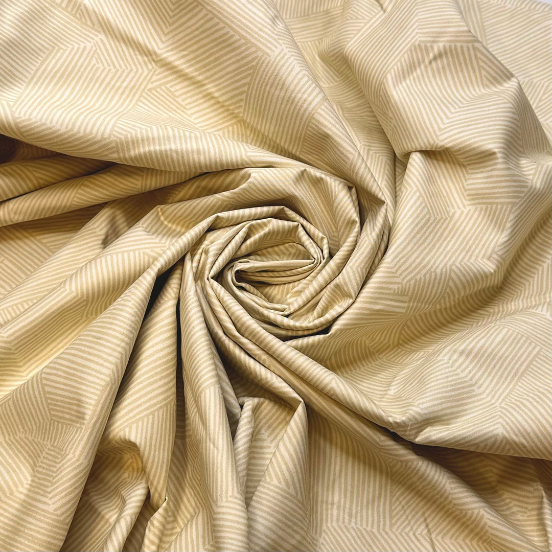 Banana Pudding - Water Resistant PU Blend Knit - Light Cream/Beige Abstract - Bundles - True Deadstock fabric Fabric by private - Sustainable Textile | FABCYCLE