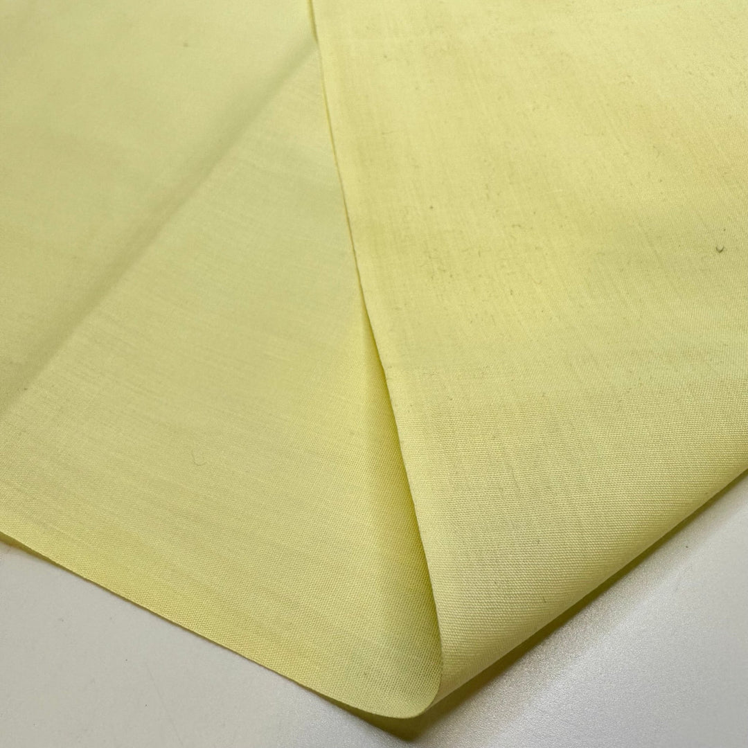 Banana Split - Cotton Blend Woven - Light Yellow - 1.1M Bundle - True Deadstock fabric Fabric by private - Sustainable Textile | FABCYCLE
