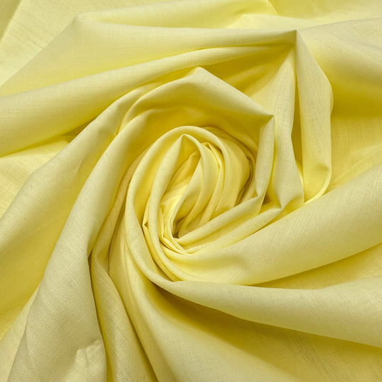 Banana Split - Cotton Blend Woven - Light Yellow - 1.1M Bundle - True Deadstock fabric Fabric by private - Sustainable Textile | FABCYCLE