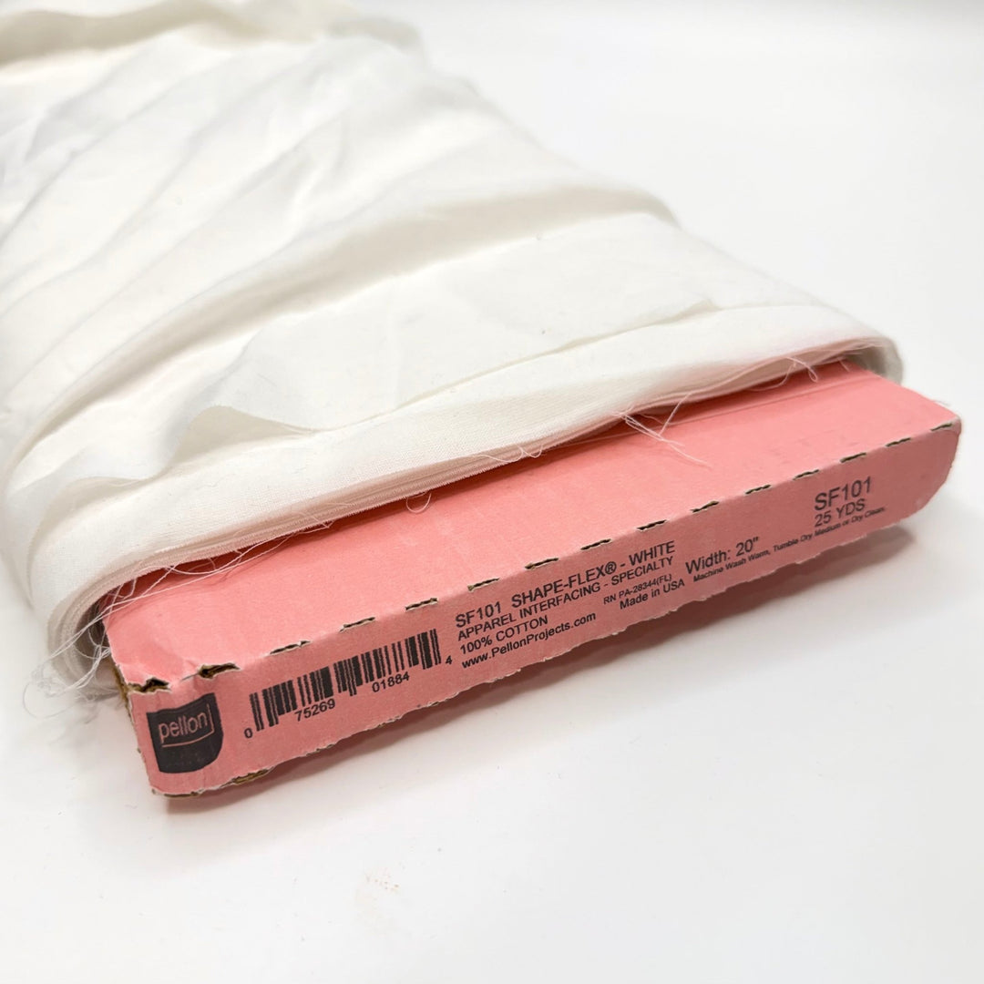 Banquet Etiquette - Iron On Interfacing Cotton Woven - White - 9M Bundle - True Deadstock fabric Fabric by private - Sustainable Textile | FABCYCLE