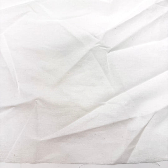Banquet Etiquette - Iron On Interfacing Cotton Woven - White - 9M Bundle - True Deadstock fabric Fabric by private - Sustainable Textile | FABCYCLE