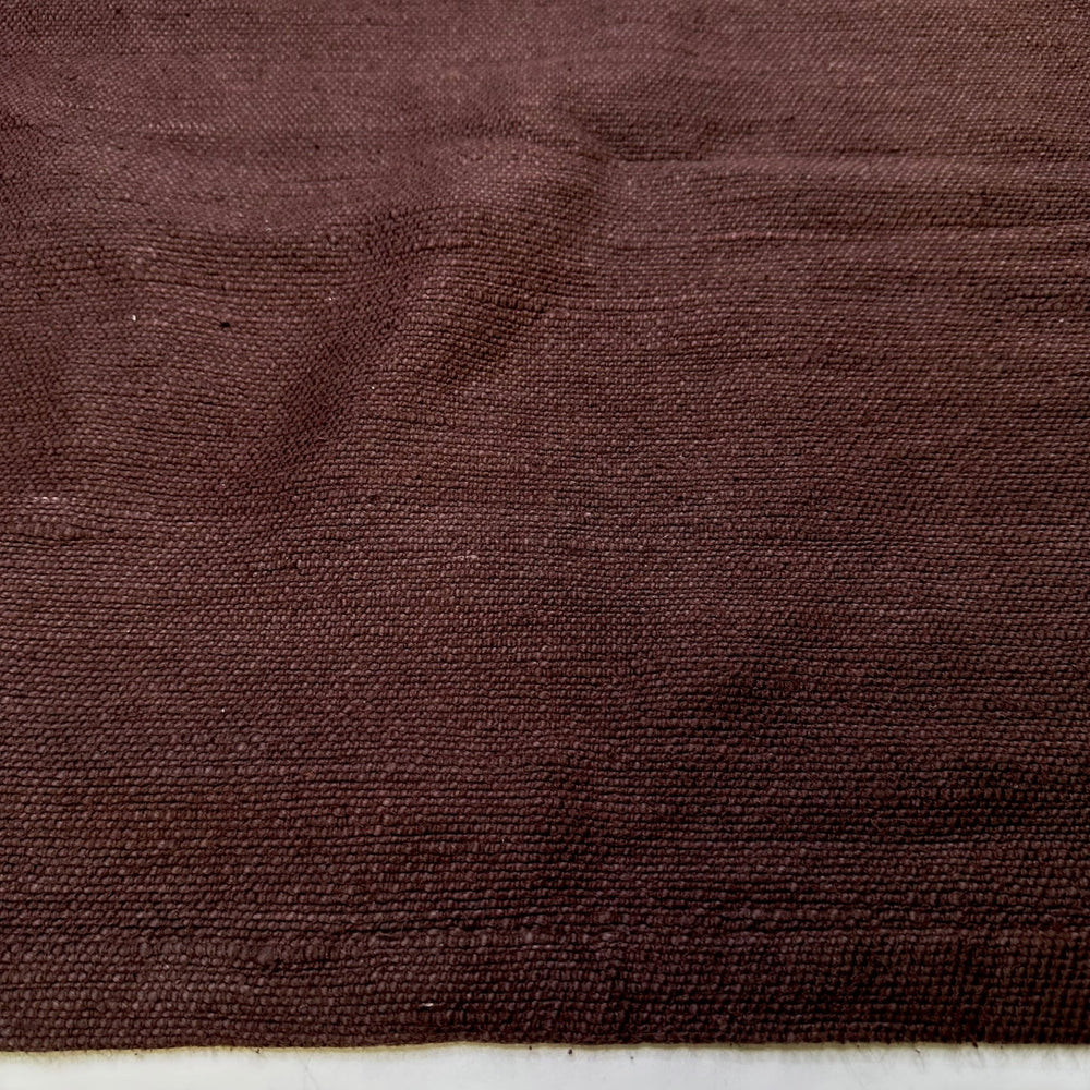 Barbie Queue - Fire Retardent Natural Blend Woven - Brown - 2M Bundle - True Deadstock fabric Fabric by private - Sustainable Textile | FABCYCLE