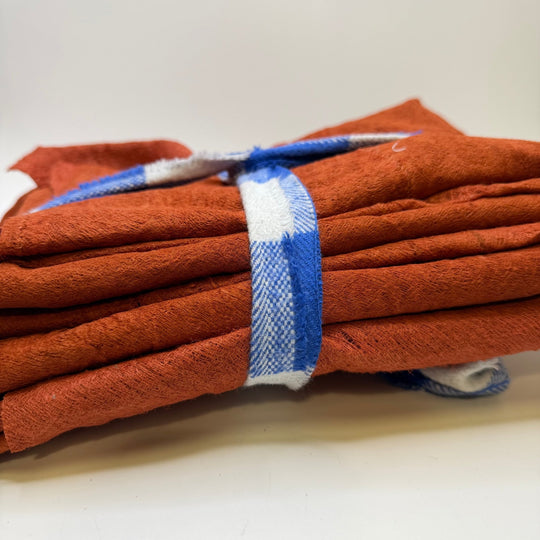 Barking At New Arrivals - Made from Bark Woven - Rust - Bundles - True Deadstock fabric Fabric by private - Sustainable Textile | FABCYCLE