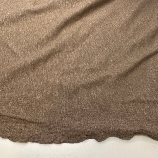 Basic But Never Boring - Jersey Linen Blend Knit - Light Brown - 1.9M Bundle - True Deadstock fabric Fabric by private - Sustainable Textile | FABCYCLE