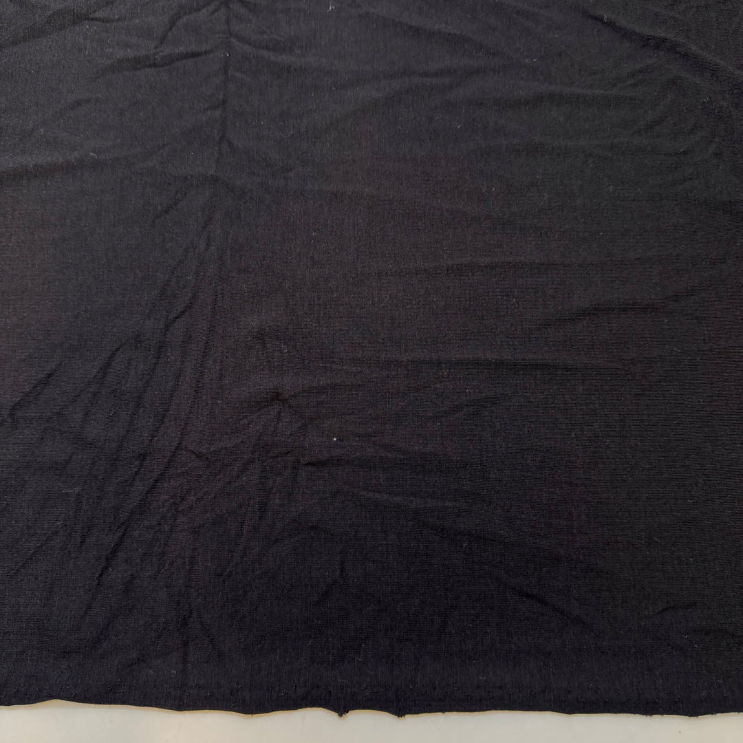 Basketful Of Nature - Jersey Wool Blend Knit - Black - 1.9M Bundle - True Deadstock fabric Fabric by private - Sustainable Textile | FABCYCLE