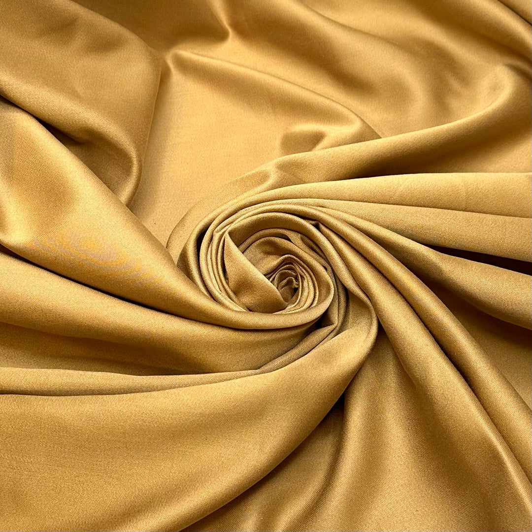 Basking In The Sunlight - Poly Woven - Gold - 2.45M Bundle - True Deadstock fabric Fabric by private - Sustainable Textile | FABCYCLE