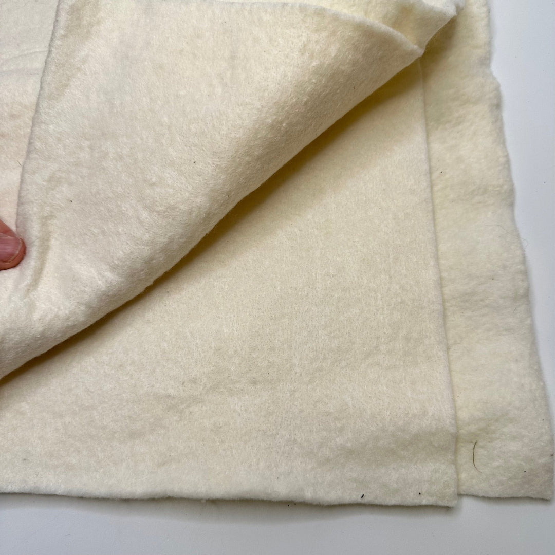 Batting - Batting Cotton Blend Woven - Cream - 0.35M Bundle - True Deadstock fabric Fabric by private - Sustainable Textile | FABCYCLE