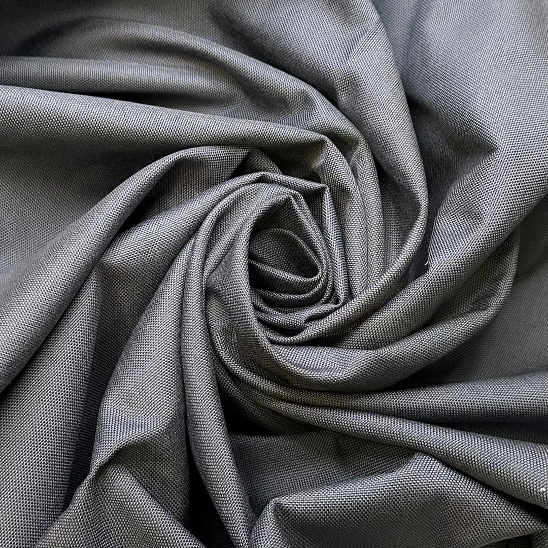 BBQ Cover - Waxed Gortex Polyester Blend Woven - Dark Grey - 2.85M Bundle - True Deadstock fabric Fabric by private - Sustainable Textile | FABCYCLE