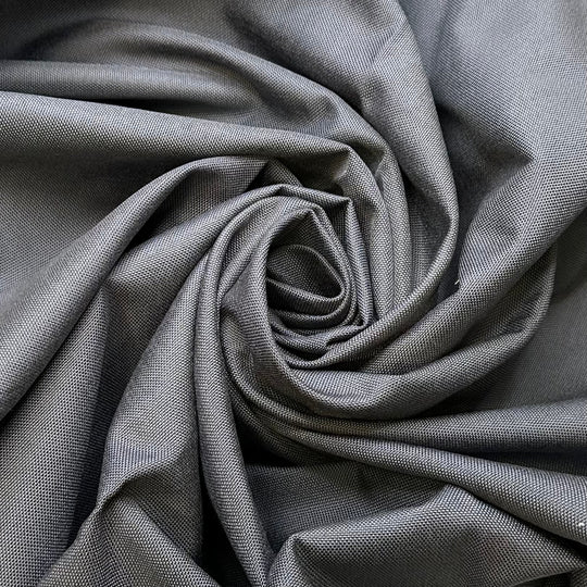 BBQ Cover - Waxed Gortex Polyester Blend Woven - Dark Grey - 2.85M Bundle - True Deadstock fabric Fabric by private - Sustainable Textile | FABCYCLE