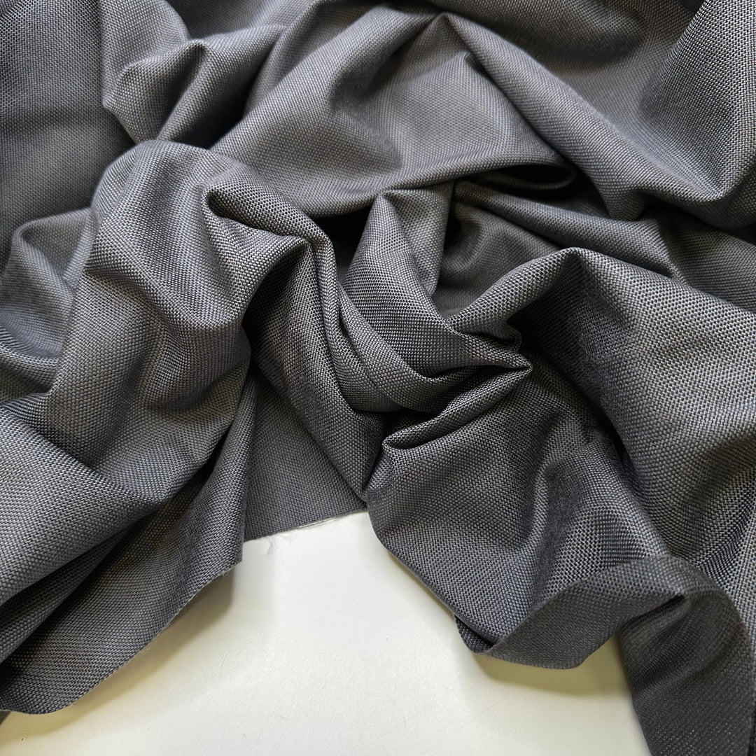 BBQ Cover - Waxed Gortex Polyester Blend Woven - Dark Grey - 2.85M Bundle - True Deadstock fabric Fabric by private - Sustainable Textile | FABCYCLE