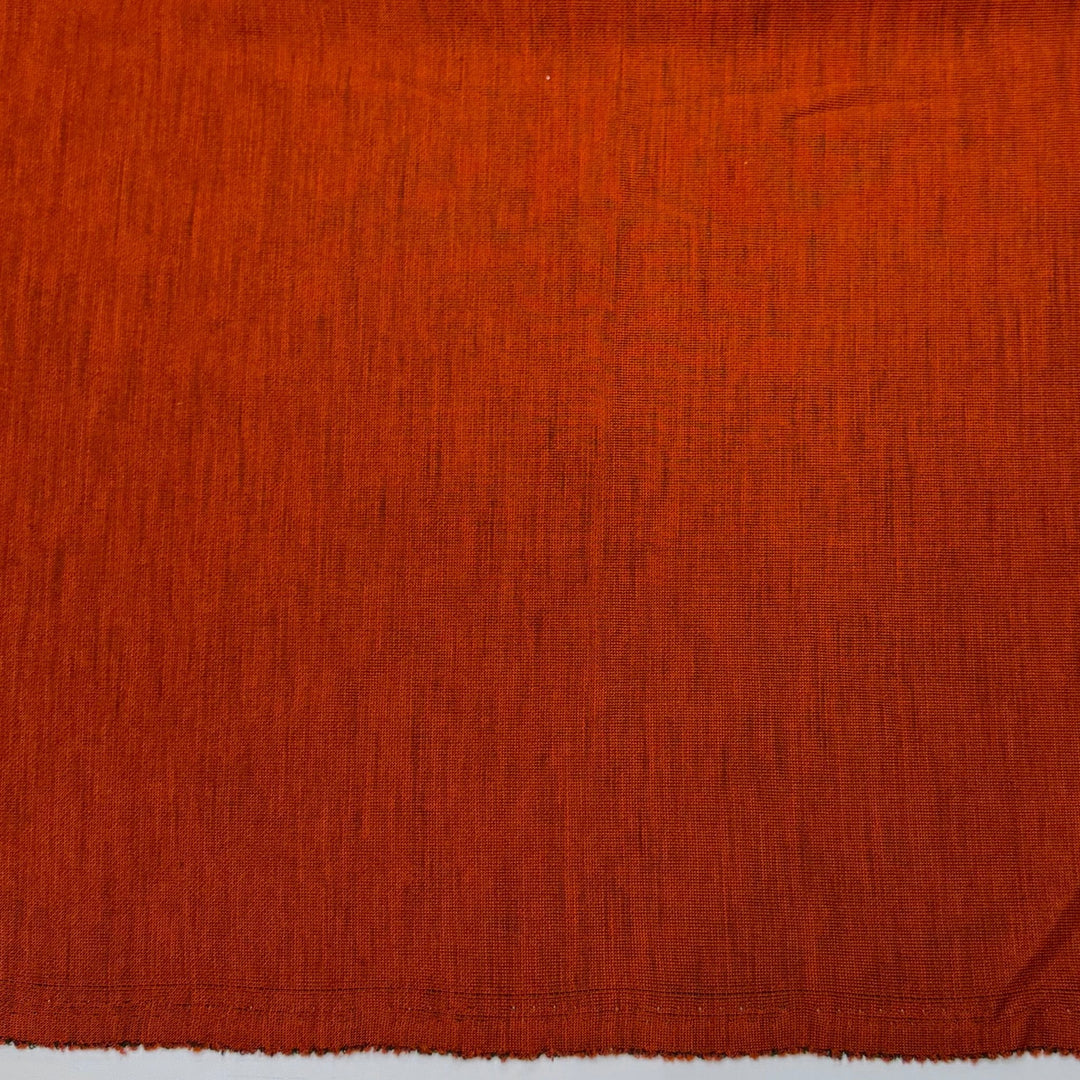 Be Still My Knitting Heart - Double Cloth Knit Polyester Blend - Dark Orange/Black - 1.2M Bundle - True Deadstock fabric Fabric by private - Sustainable Textile | FABCYCLE