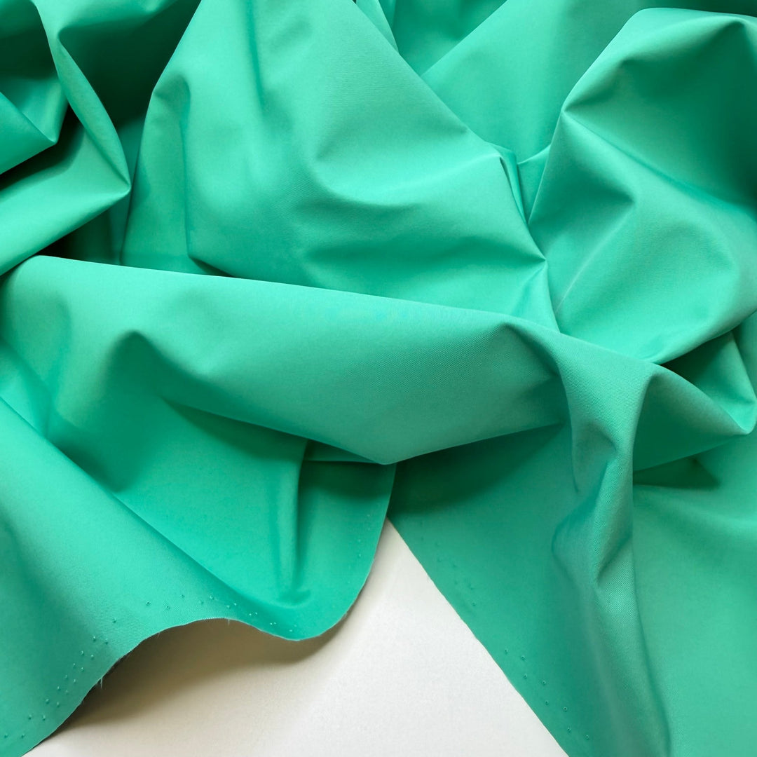 Be Visible In The Rain - Waterproof Nylon/Poly Woven - Bright Seafoam Green - 2M Bundle - True Deadstock fabric Fabric by private - Sustainable Textile | FABCYCLE