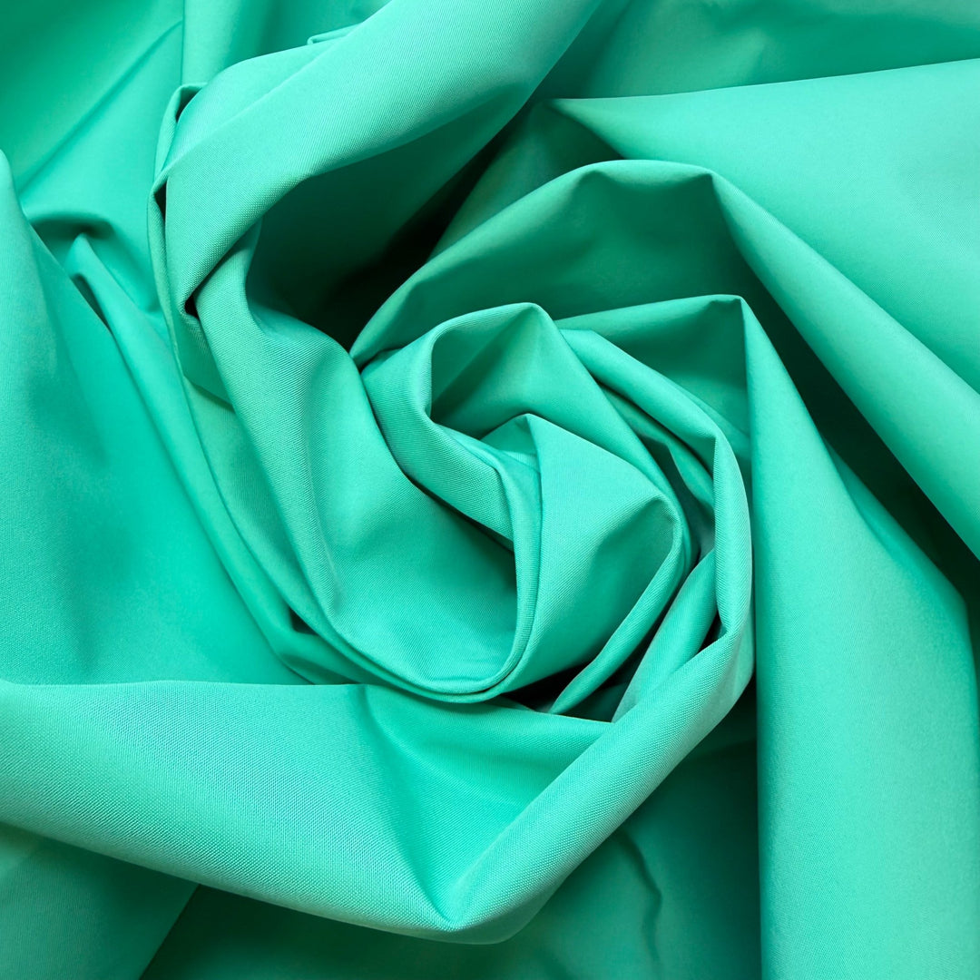 Be Visible In The Rain - Waterproof Nylon/Poly Woven - Bright Seafoam Green - 2M Bundle - True Deadstock fabric Fabric by private - Sustainable Textile | FABCYCLE
