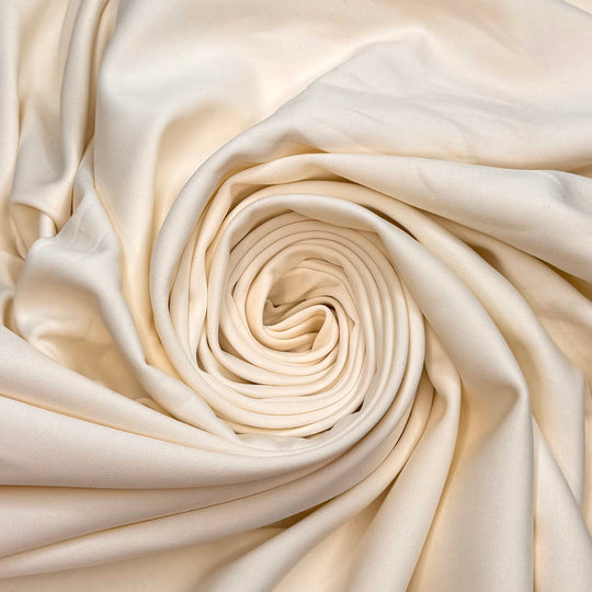 Beach Day - Mini Scuba Like Double Cloth Knit Poly/Rayon - Cream - 2.8M Bundle - True Deadstock fabric Fabric by private - Sustainable Textile | FABCYCLE