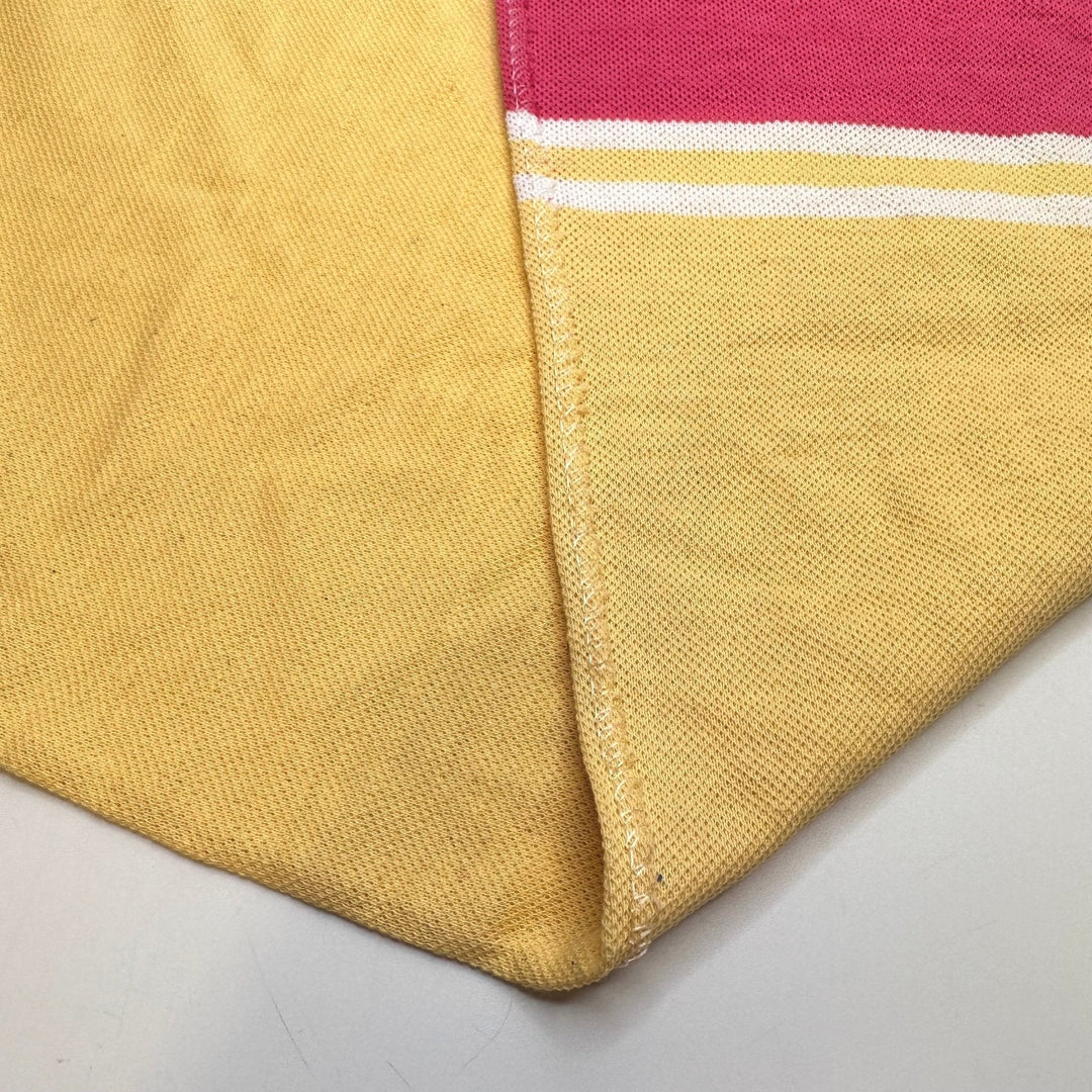Beach Towel - Tubular Synthetic Blend Knit - Yellow Multi Stripes - 1.15M Bundle - True Deadstock fabric Fabric by private - Sustainable Textile | FABCYCLE