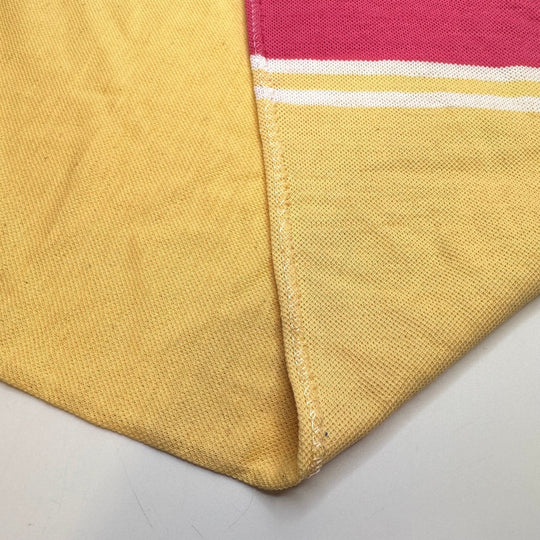 Beach Towel - Tubular Synthetic Blend Knit - Yellow Multi Stripes - 1.15M Bundle - True Deadstock fabric Fabric by private - Sustainable Textile | FABCYCLE