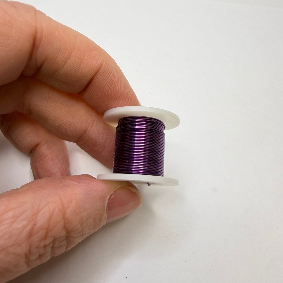 Beading Wire Beads - Dark Purple - Individual - True Deadstock supplies Fabric by private - Sustainable Textile | FABCYCLE