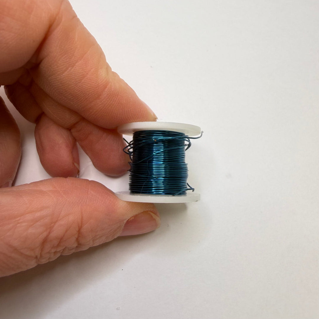 Beading Wire Beads - Dark Teal - Individual - True Deadstock supplies Fabric by private - Sustainable Textile | FABCYCLE