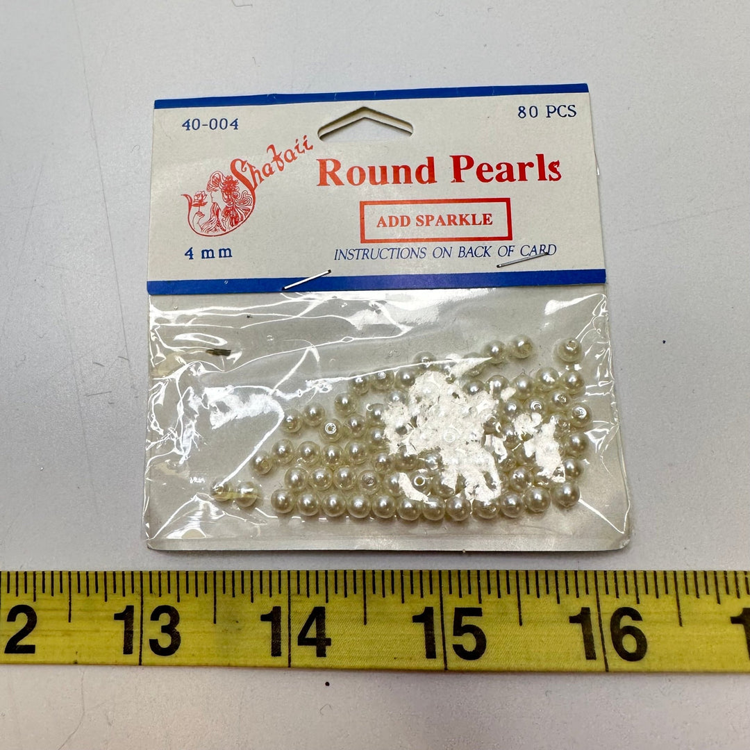 Beads - Cream - 80 Pack - True Deadstock supplies Fabric by private - Sustainable Textile | FABCYCLE