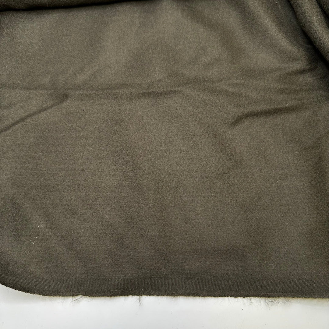 Bear Hug - Brushed Poly/Spandex Woven - Dark Olive Green - 1.2M Bundle - True Deadstock fabric Fabric by private - Sustainable Textile | FABCYCLE