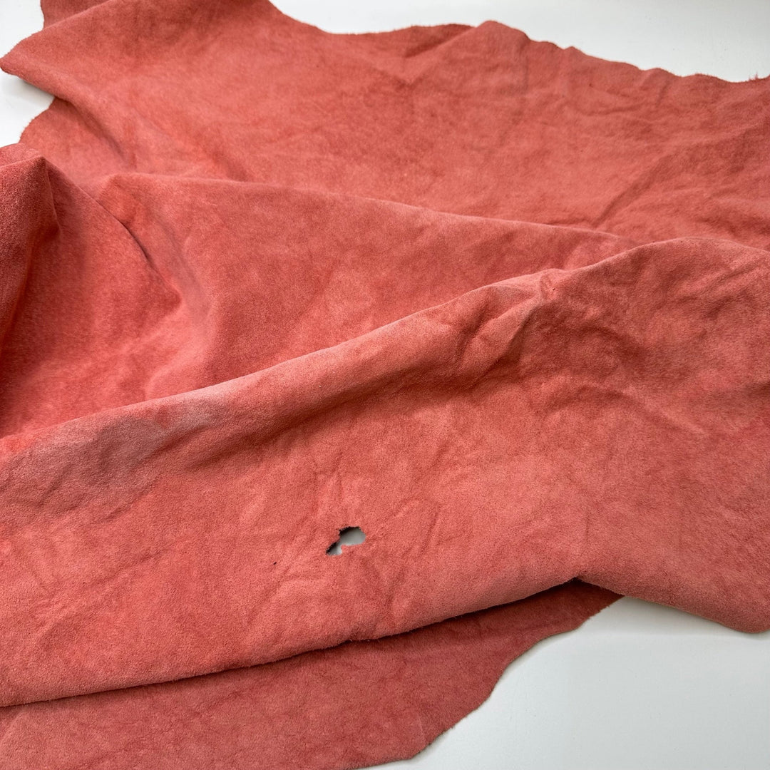 Bed Of Roses - Leather Woven - Pink - 0.65M Bundle - True Deadstock fabric Fabric by private - Sustainable Textile | FABCYCLE