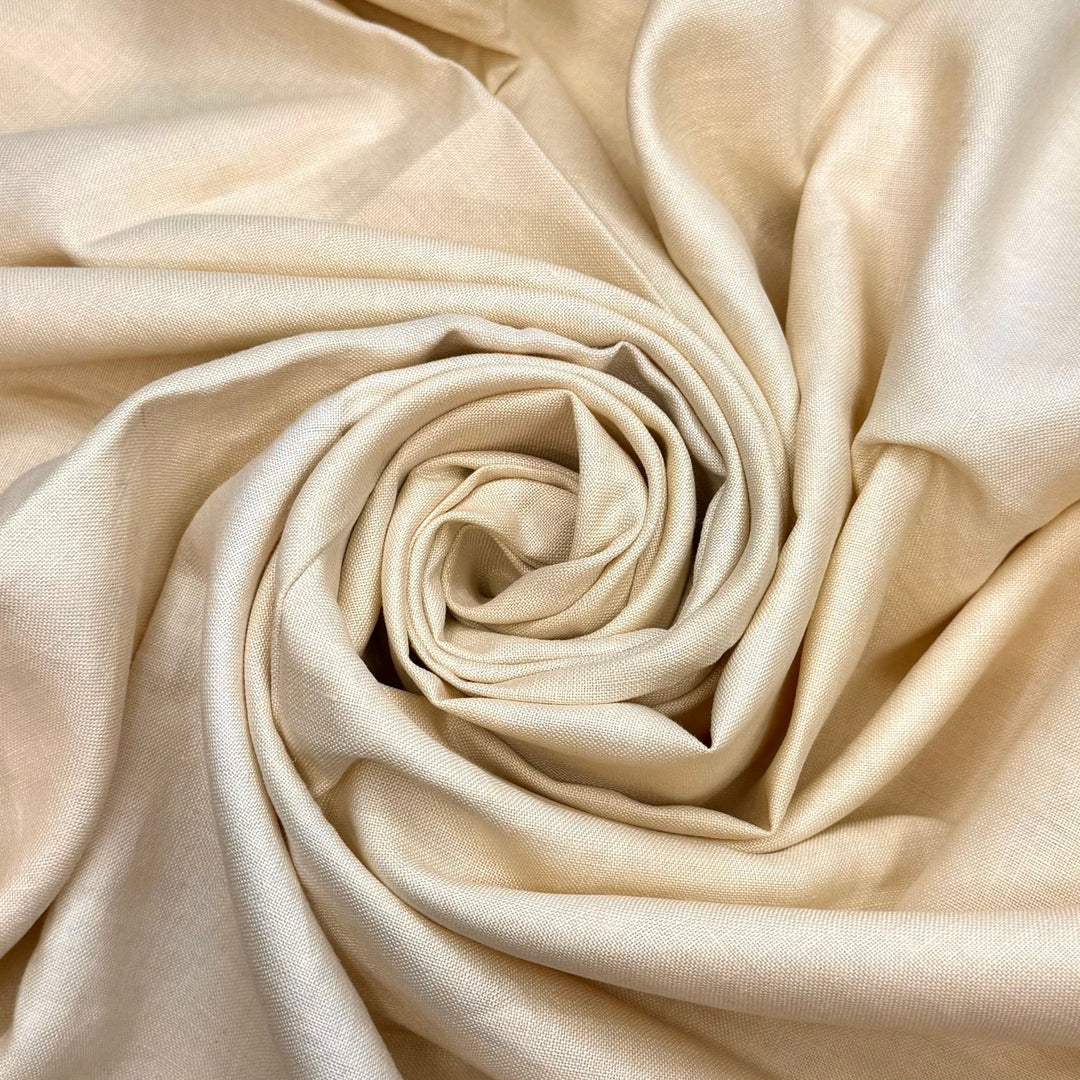 Bee Yourself - Cotton/Linen Woven - Dark Cream - 1.4M Bundle - True Deadstock fabric Fabric by private - Sustainable Textile | FABCYCLE