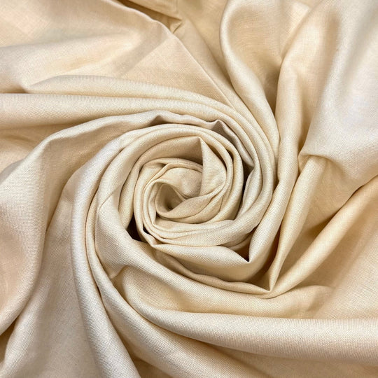 Bee Yourself - Cotton/Linen Woven - Dark Cream - 1.4M Bundle - True Deadstock fabric Fabric by private - Sustainable Textile | FABCYCLE