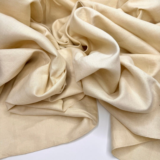 Bee Yourself - Cotton/Linen Woven - Dark Cream - 1.4M Bundle - True Deadstock fabric Fabric by private - Sustainable Textile | FABCYCLE