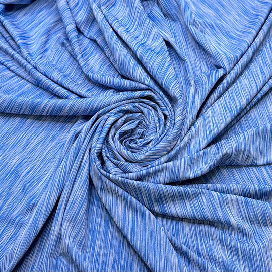 Beetle Wing Sequins - Jersey Polyester Blend Knit - Grey/Blue - Bundles - True Deadstock fabric Fabric by private - Sustainable Textile | FABCYCLE