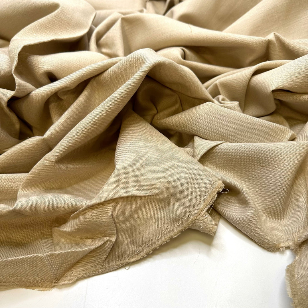 Beige Babe - Cotton Blend Woven - Light Beige - 4.5M Bundle - True Deadstock fabric Fabric by private - Sustainable Textile | FABCYCLE