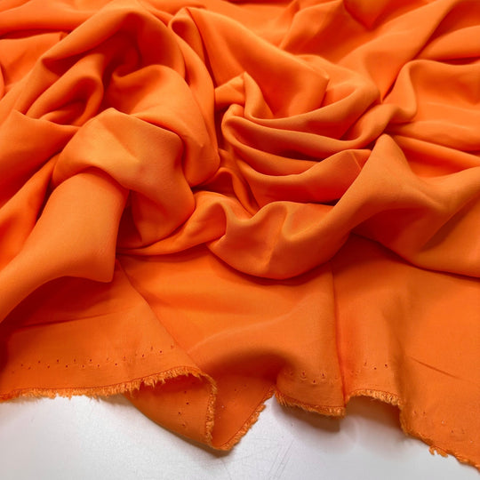 Being Kind To Others - Cotton Woven - Orange - 2.95M Bundle - True Deadstock fabric Fabric by private - Sustainable Textile | FABCYCLE