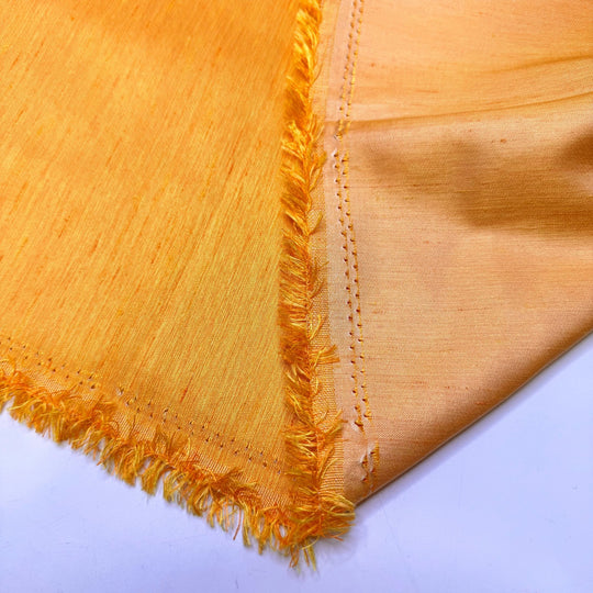 Being Outside All The Time - Polyester Blend Woven - Dark Yellow - 1.8M Bundle - True Deadstock fabric Fabric by private - Sustainable Textile | FABCYCLE