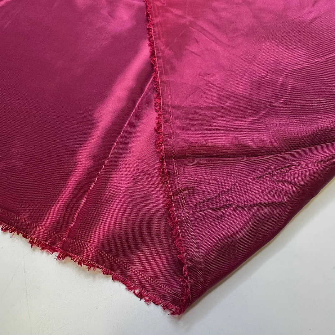 Berryutiful - Sateen Polyester Blend Woven - Dark Magenta - 2.65M Bundle - True Deadstock fabric Fabric by private - Sustainable Textile | FABCYCLE