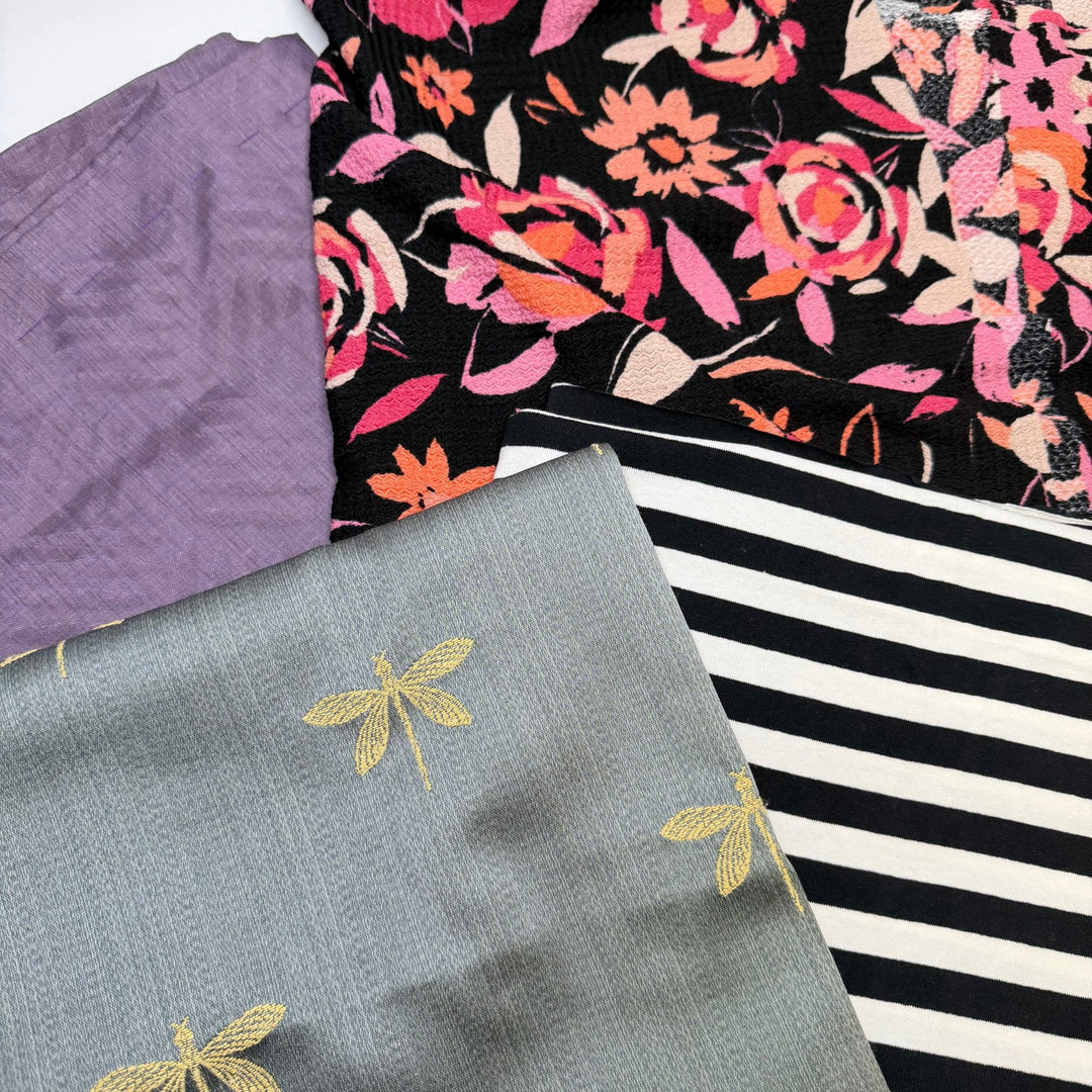 Best Summer Ever - Small Bundles - Fun 4 Pack - True Deadstock Fabric Fabric by FABCYCLE shop - Sustainable Textile | FABCYCLE