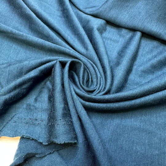Besties Forever - Jersey Merino Wool Knit - Dark Teal - Bundles - True Deadstock fabric Fabric by private - Sustainable Textile | FABCYCLE